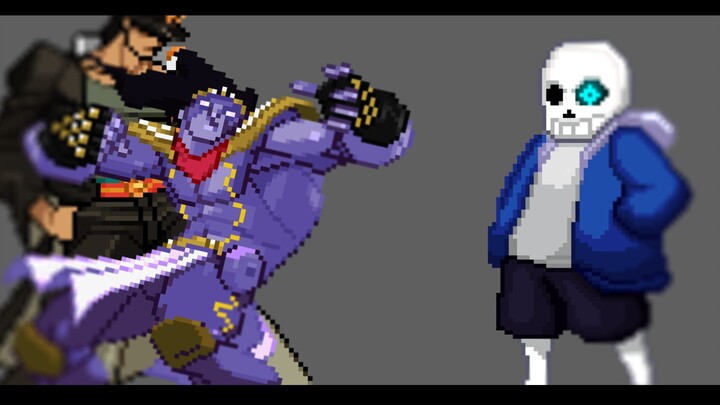 【Animasi】 sans vs jotaro