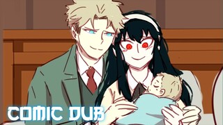 Loid Forger meets his newborn baby [ Spy x Family Comic dub] || by loir tair dubs