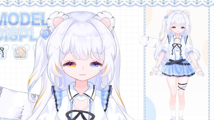 [tampilan model 2D langsung] Saya adalah harimau putih kecil yang lucu! Meong? Bagaimana bisa itu me