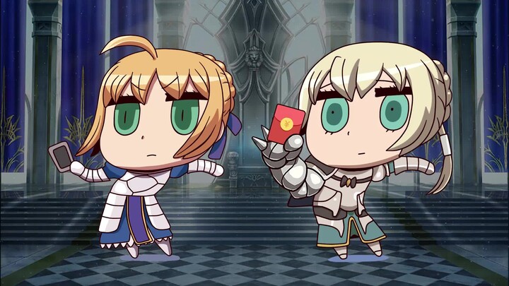 The draw dance of saber Arturia and Bedivere, wish everyone a happy new year
