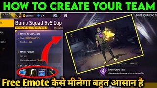 Free Fire Bomb Squad 5v5 Cup | Free Fire Bomb Squad | How To Create Bomb Squad | Free Fire New Event