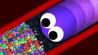 Slitherio 1 Troll Hacker Snake เทียบกับ 79197 Tiny Snakes Epic Slitherio Gameplay