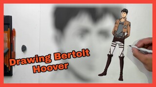 Drawing Bertolt Hoover || Attack On Titan || Shading