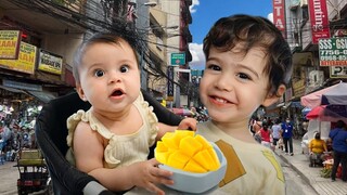 Our Kids Trying Philippines Mango For The First Time... 😂