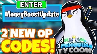 ALL NEW *💰MONEY BOOST* UPDATE OP CODES! In Roblox PENGUIN TYCOON codes 2022