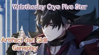 Genshin Impact INDO  - Pembahasan Wriothesley Cryo Five Star mengenai Artifact dan Skill + Gameplay