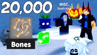 Spending 20,000 Bones to Get Mythical Fruits in Blox Fruits