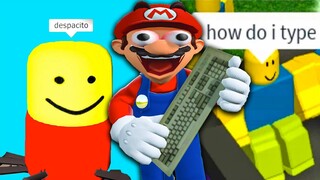 Mario Plays Roblox