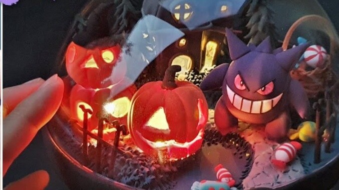 Bóng đất sét siêu nhẹ Gengar Poké Ball, anh chàng béo tím siêu đáng yêu hiện đã online! ! ! Tôi thíc