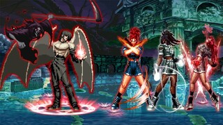 KOF MUGEN: Bio Element (ME)  VS Orochi Leona Team!!!