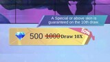 is 10x draw lucky?