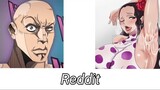 One piece  Anime vs Reddit  [ The Rock reaction meme ]
