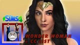SIMS 4 |  CAS |  GALE GADOT as Wonder Woman 💪😀 - Satisfying CC build + CC LIST