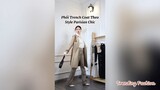 Phối trench coat theo style parisian chic