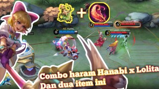 Combo haram season ini !? Lolita x Hanabi !? pakai dua item ini - Mobile Legends