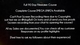 Full 90 Day Filmmaker Course download