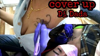 lagi dan lagi cewek cover up di dada || gothic tattoo , full collor tattoo