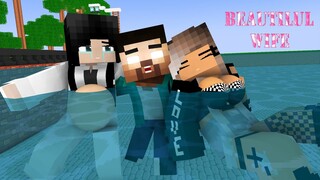 HEROBRINE LOVE : SADAKO VS RICH GIRL - MINECRAFT ANIMATION