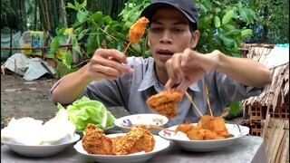 Gà Rán KFC Xúc Xích Phô Mai Que Chiên Nước Mắm Gừng Me