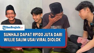 Tangis Haru Sunhaji, Pedagang Es Teh yang Diolok gus Miftah, Dapat Rp100 Juta dari Willie Salim