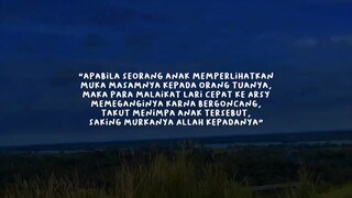 jangan lah sesekali kamu memakai muka masam di depanorang tua mu!!!!