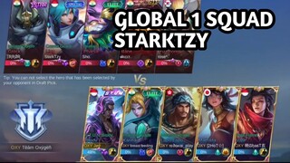 Starktzy vs Team Oxygen Official || Global 1 squad Starktzy || Top global squad || mlbb