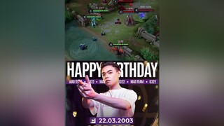 Chúc mừng sinh nhật Siêu xạ thủ 0322 lqmb lienquan lienquanmobile_garena lienquanmobile xuhuongtiktok