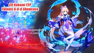 Kokomi C0 F2P Lv90 Talents 6-6-6 Showcase - New Healer & Hydro Support Genshin Impact