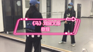 欢迎围观跳舞小白教别人跳刘耀文版《马》教程+镜面慢速