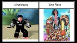 All One Piece Character In King Legacy / Roblox