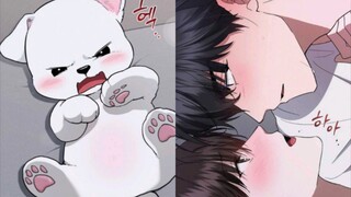Xi Sheng biến lại thành hình dạng cún con vì quá sợ hãi.