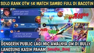 Detik-Detik Menuju 5k Match Fredrinn Full Di Bacotin Endingnya Minta Mabar🗿 - Mobile Legends.