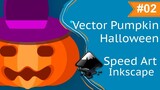 Vector Pumpkin Hallowen Speed Art | Inkscape