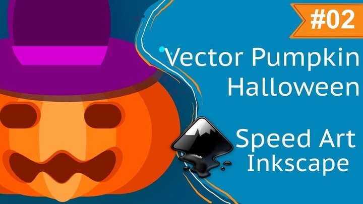 Vector Pumpkin Hallowen Speed Art | Inkscape