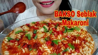 ASMR BAKSO SEBLAK MAKARONI PEDAS JONTOR | ASMR MUKBANG INDONESIA | EATING SOUNDS