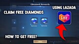 HOW TO DAILY CLAIMED 1400 DIAMONDS USING LAZADA! LEGIT! FREE DIAMONDS | MOBILE LEGENDS 2022