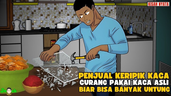 AZAB PENJUAL KRIPIK KACA CURANG PAKAI KACA ASLI