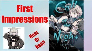 Call of the Night is UNDERRATED - Manga First Impressions