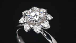 sunflower diamond ring