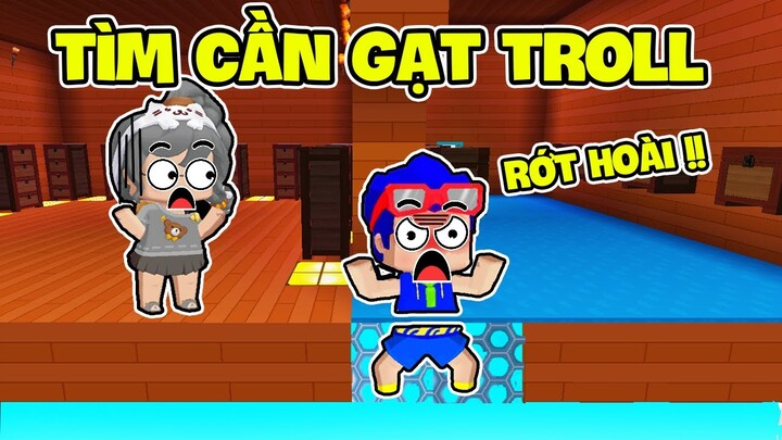 SAMMY THỬ THÁCH TÌM CẦN GẠT TROLL SIÊU HÀI HƯỚC LÀM PHONG CẬN PHÁT ĐIÊN TRONG MINI WORLD