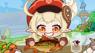 [Siaran Makanan Genshin Impact] Klee: Aku ingin makan ikan