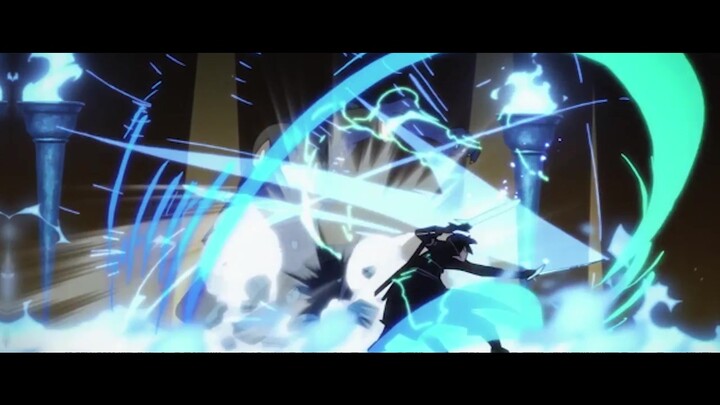 Is this the swordsman in black? The sword light is really handsome! [Sword Art Online][Test point]