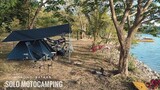 SOLO MOTO CAMPING, UNNAMED CAMPSITE / SILENT VLOG / RELAXING / NATURE SOUND / MORONG, BATAAN