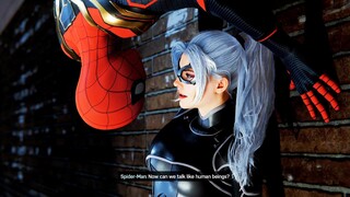 Spider-Man Kisses Black Cat Almost In No Way Home NEW PS5 Suit - Spider-Man PS5 Remastered