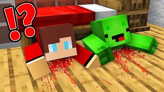 Who DRAGGED JJ and Mikey Under the Bed in Minecraft? - Maizen