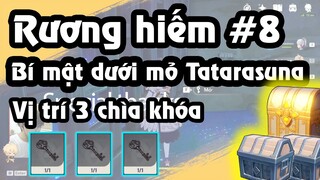 Rương hiếm #8 | Ẩn sâu trong mỏ Tatarasuna | Vị trí 3 chiếc chìa khóa | Inazuma Genshin Impact