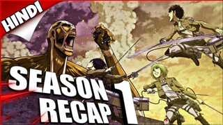 Attack On Titan Season 1 Recap | Hindi