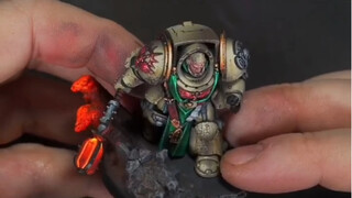 [elminiaturista] วิธีสร้างและทาสีแท่นหลอมของ Deathwing Terminator ใน Warhammer - บางครั้งคุณสามารถใช