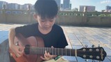 "Doraemon" fingerstyle 7-year-old boy playing guitar fingerstyle "Tinkerbell"