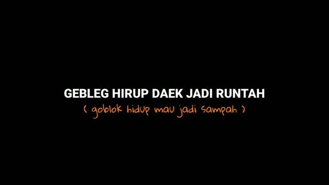 lirik lagu runtah